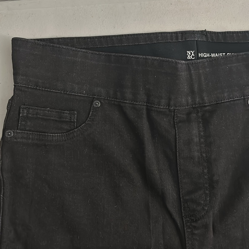 Black High-Waist Jeggings (L) - Picture 3 of 5